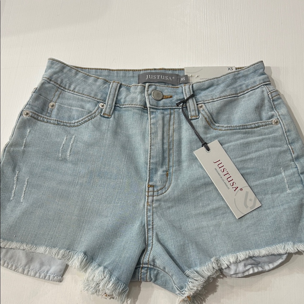 Just USA Women's Light Blue Jean Shorts